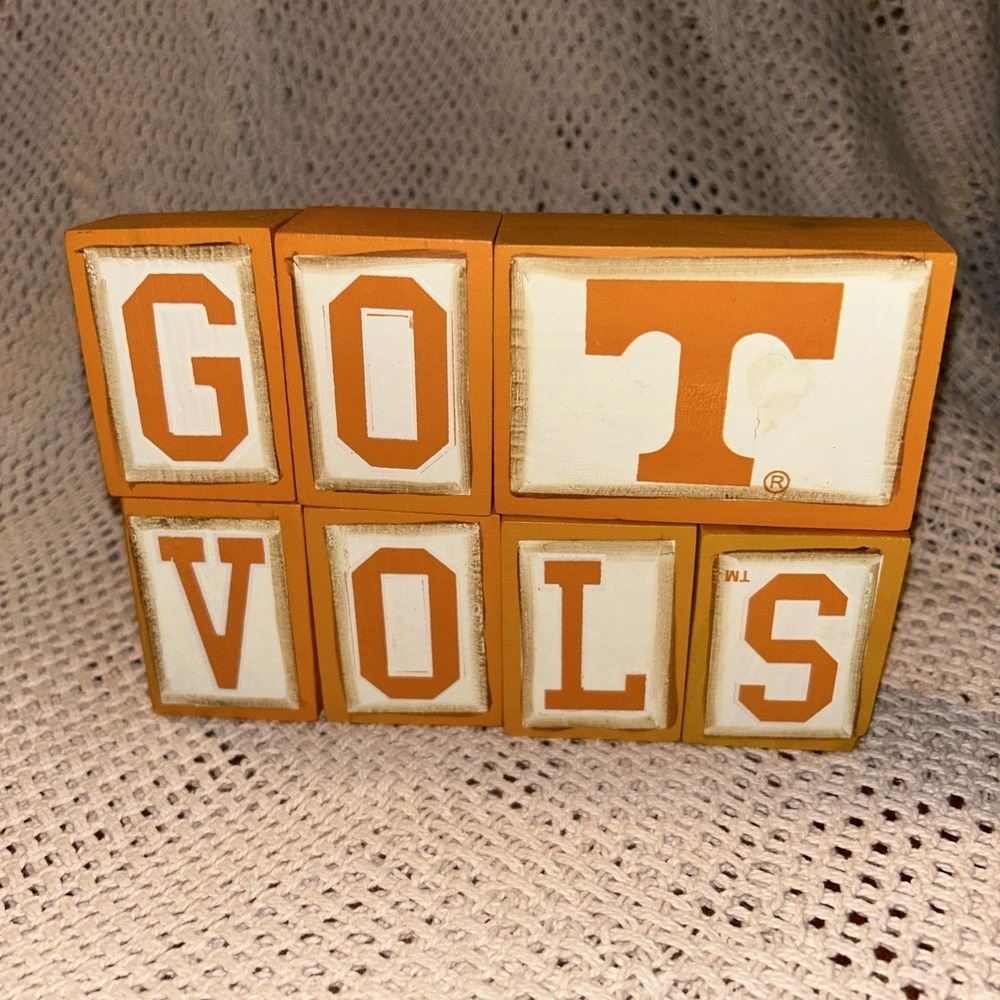 Tennessee Volunteers Wood Go Blocks by Hanna's Handiworks D3